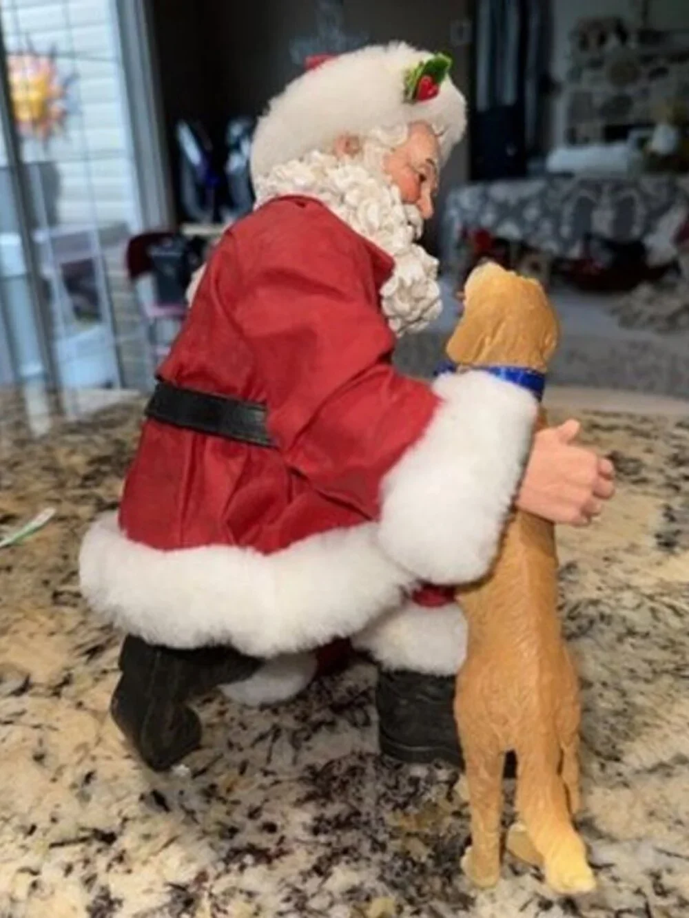 Possible Dreams Santa with Dog Figurine “Good Boy Santa”